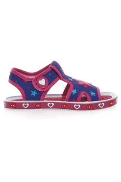 Sandali blu e fuxia in tessuto Pitt Kids PK2871B