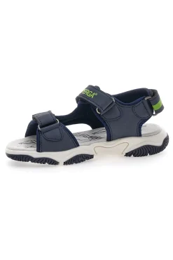 Sandali Blu e Verdi con Fasce con Velcro Superga 63479