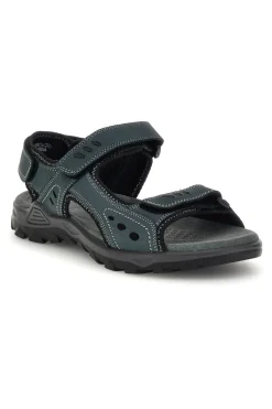 Sandali blu in vera pelle con chiusura a strappo Fly dynamic FD11