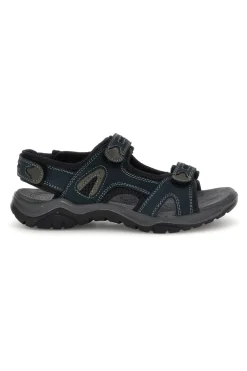Sandali blu in vera pelle con chiusura a strappo Fly dynamic FD07