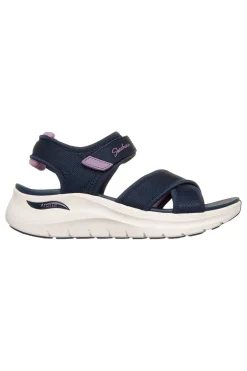 Sandali blu navy con fasce incrociate regolabili Skechers ARCH FIT 2.0 SANDAL FEELIN' BRIGHT