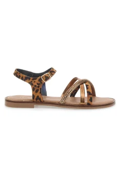 Sandali Bronzo con Fantasia Leopardata Le Havre Paris 5451