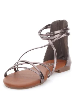 Sandali Bronzo Con Suola Flat The First Chic 1211