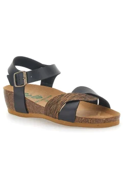 Sandali con Cinturino Neri Bio Up 22711