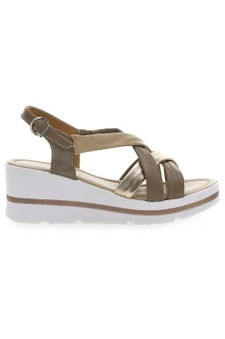 Sandali con Platform Oro Pittarello 191001