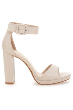 Sandali con Tacco Nude e Cinturino Le Havre Paris 6031