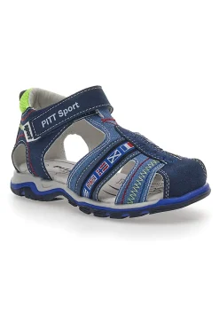 Sandali con Velcro Blu Pitt Kids 14306