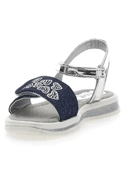 Sandali Denim e Argento Con Chiusura Strappo Grazie Girl 218734