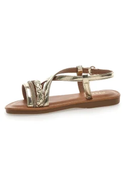 Sandali Dorati con Cinturino Pitt Kids 392430