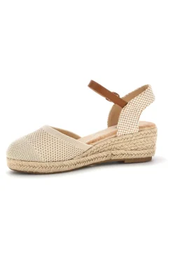 Sandali espadrillas Beige con zeppa in corda Pittarello Sun Bl4