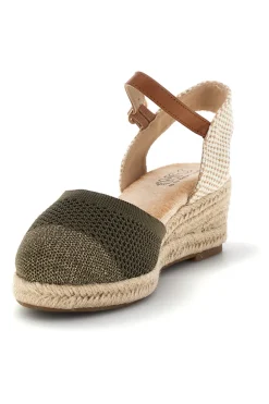 Sandali espadrillas Verdi con zeppa in corda Pittarello Sun Bl4