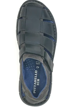 Sandali Fisherman Neri In Pelle Pittarello Eco 7402