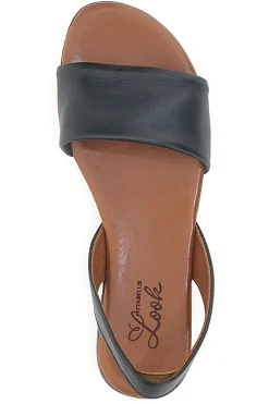 Sandali Flat Neri In Pelle Pittarello Look 225140