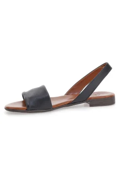Sandali Flat Neri In Pelle Pittarello Look 225140