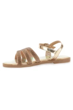 Sandali Flat Platino con Glitter THE FIRST CHIC PREA488