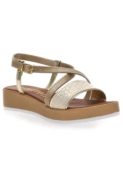 Sandali Gold Estivi Made in Italy Mio Tempo 4161