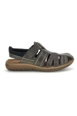Sandali grigi con strappo in velcro Fly dinamic FD29