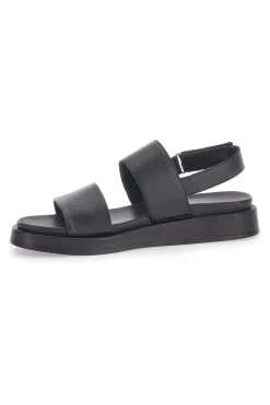 Sandali in Vera Pelle Nera Pittarello Capsule 28066