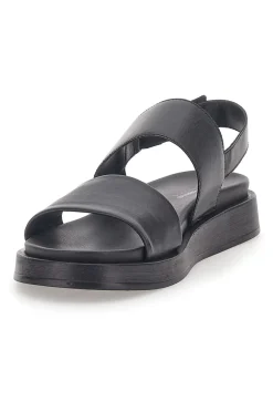 Sandali in Vera Pelle Nera Pittarello Capsule 28066
