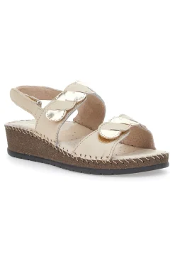 Sandali in Vera Pelle Pittarello 42055 Vaniglia