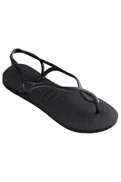 Sandali Infradito Neri Con Suola In Gomma Havaianas Luna Fc