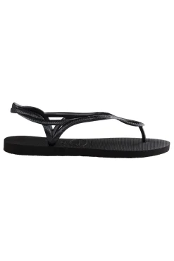 Sandali Infradito Neri Con Suola In Gomma Havaianas Luna Fc