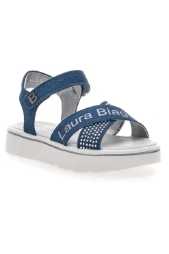 Sandali Jeans Con Strass e Brillantini Laura Biagiotti 9045