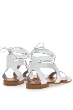 Sandali Lace-Up Prima Riga 402 Bianchi