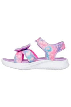 Sandali lilla con farfalla luminosa Skechers Jumpsters Sandal Butterfly Brights