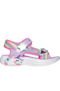 Sandali lilla con luci Skechers Dreamy Unicorns