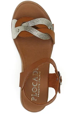 Sandali Marroni Con Platform 4,5 Cm Plocadi 30017