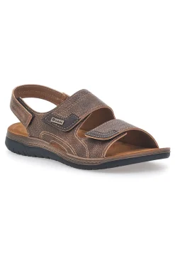 Sandali marroni con strappi regolabili Inblu 21ID
