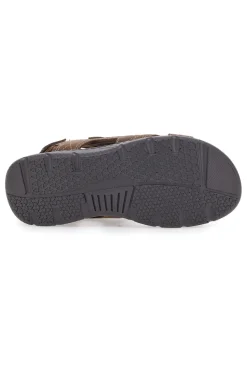 Sandali Marroni Con Strappi in Velcro Altemberg 2134