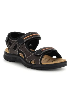 Sandali marroni con strappi in velcro Jerpoint CN15