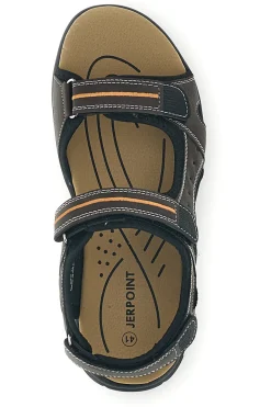 Sandali marroni con strappi in velcro Jerpoint CN15
