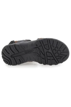 Sandali Marroni Con Strappi in Velcro Canguro 1015