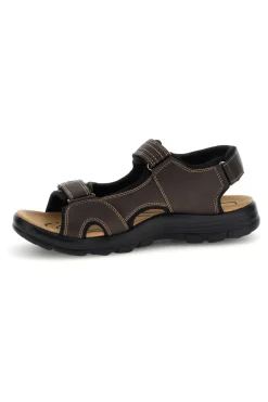 Sandali marroni con strappi in velcro Jerpoint CN20