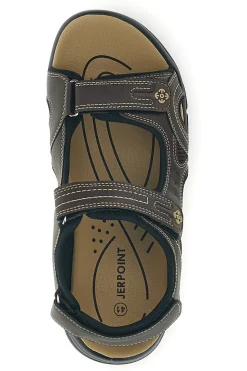 Sandali marroni con strappi in velcro Jerpoint CN20