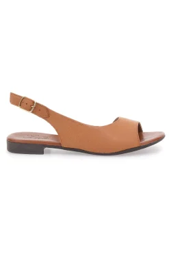 Sandali Marroni con Tomaia in Pelle e Tacco Basso PITTARELLO LOOK 225110