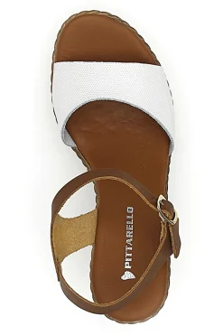 Sandali Marroni con Zeppa in Vera Pelle PITTARELLO 5621504