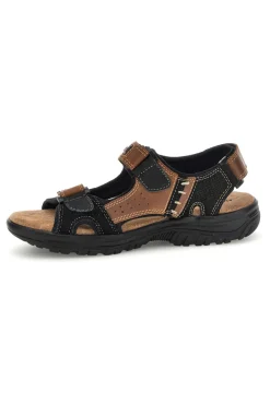 Sandali marroni in pelle Superga S86U545