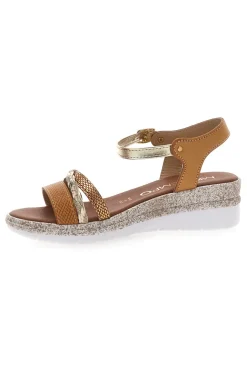 Sandali Marroni Platino con Platform Mio Tempo 2495