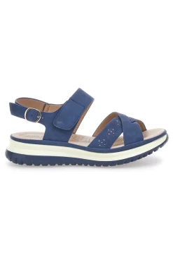Sandali Navy Con Cinturino Slingback Mio Tempo Mina412