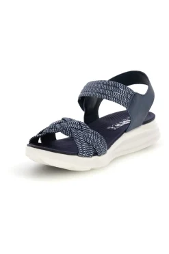 Sandali Navy con fasce intrecciate First active 5