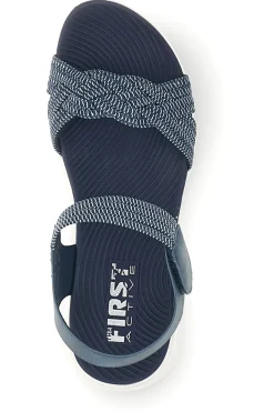 Sandali Navy con fasce intrecciate First active 5