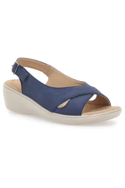 Sandali Navy Slingback Con Platform Mio Tempo MIN9180