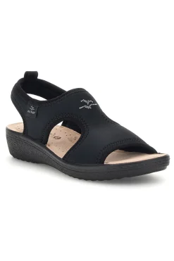 Sandali neri anatomici anti-shock Fly flot 90550E71LA