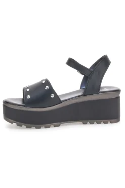 Sandali Neri Con Borchie sulla Tomaia in Pelle PITTARELLO LOVE 3553101