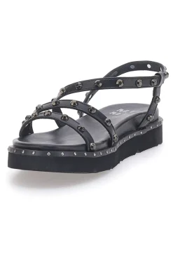 Sandali Neri con Flatform e Borchie ME & ME 670