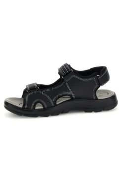 Sandali neri con strappi in velcro Jerpoint CN20